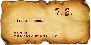 Tisler Emma névjegykártya